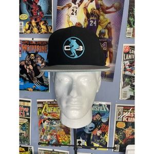 CHARLES BARKLEY CB34 BLK/SILVER/ BLUE POSITE MAX NIKE TRUE SNAPBACK HAT CAP
